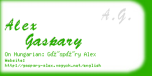 alex gaspary business card